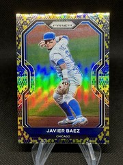 2021 Panini Prizm Javier Baez Snake Skin Prizm /50 #107 Tier II Chicago Cubs