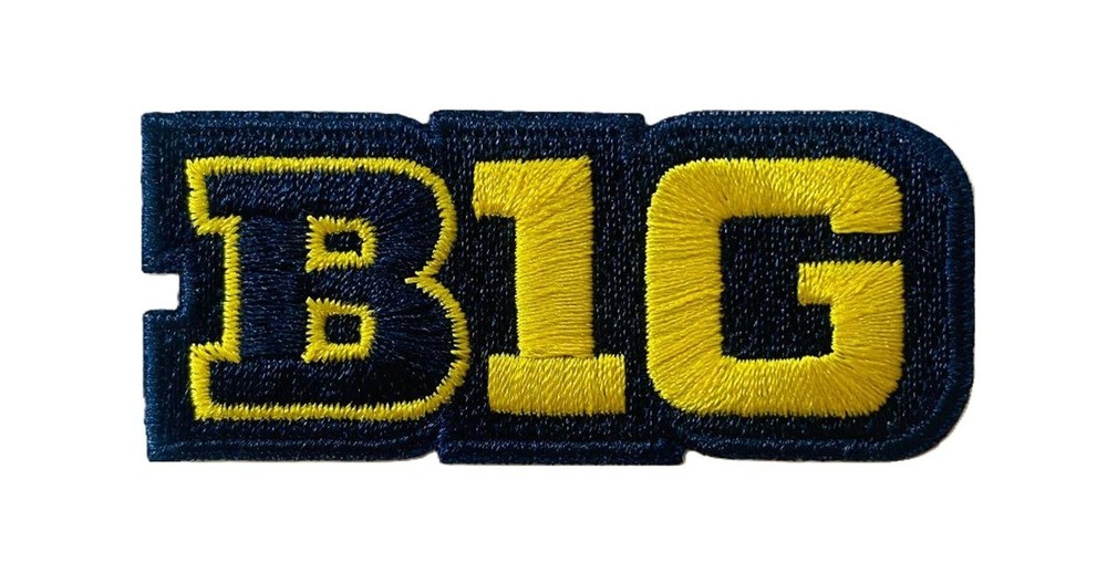 MICHIGAN BIG TEN PATCH NCAA COLLEGE FOOTBALL