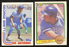 (11) GEORGE BRETT HOF 1982 Fleer Topps #201, 1983 Donruss 1987 Baseball Cards