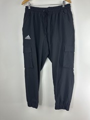 Adidas x KU Jayhawks Collegiate Pants Men&rsquo;s Size XL Black Woven Cargo Jogger