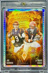 Ja’Marr Chase Joe Burrow RARE DUAL HYPER REFRACTOR INVESTMENT CARD BENGALS MINT