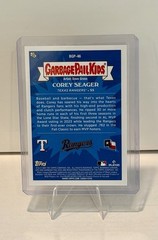 2025 Bowman Chrome Corey Saucy Seager Garbage Pail Kids GPK SP SSP – Rangers ⚾️