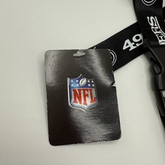Pro Specialties Group NFL San Francisco 49ers Black Lanyard Keychain Id holder
