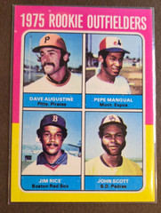 1975 Topps Mini – 1975 Rookie Outfielders Jim Rice, Pepe Mangual, John Scott