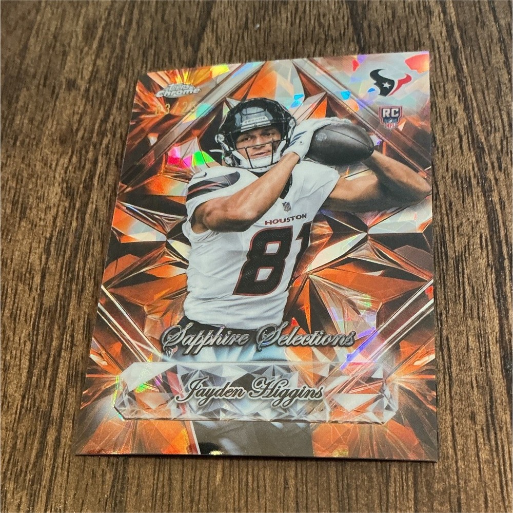 Topps Chrome Sapphire Orange Selections Jayden Higgins RC SS-17 /25 Case Hit