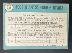 1965 Topps – 1965 Rookie Stars Masanori Murakami, Dick Estelle #282 (RC)