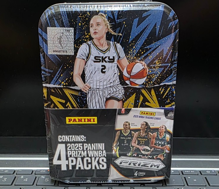 HAILEY VAN LITH 2025 PANINI PRIZM WNBA FACTORY SEALED COLLECTIBLE TIN (4 PACKS)