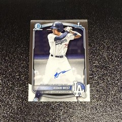 2025 Bowman Draft Chrome Aidan West Base Auto #CPA-AWE Los Angeles Dodgers