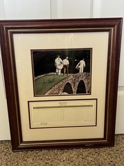 Fred Couples Signed Autographed 1992 Masters Augusta Photo Scorecard Framed COA