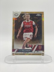 Leah Williamson Topps Chrome Sapphire Gold /50 2023-2024 UEFA W Champions League