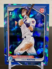 2024 Bowman Chrome Draft Sapphire Cole Mathis #BDC-81 Chicago Cubs NY Mets