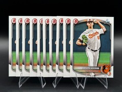 Lot (x10) 2025 Bowman Draft base paper Joseph Dzierwa 1st #BD-186 Orioles