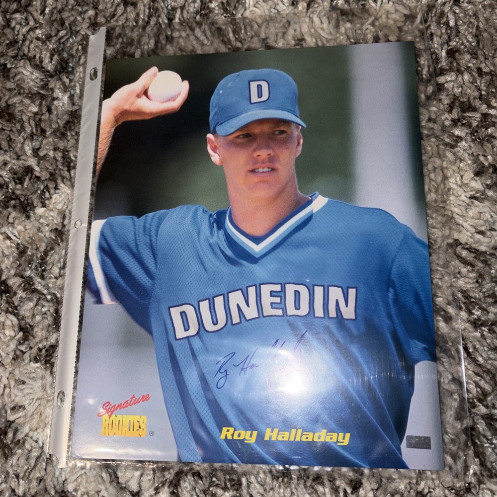 Rare Roy Halladay Signed Signature Rookies Photo 8×10 Dunedin Toronto Blue Jays