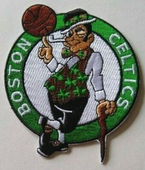 Boston Celtics Embroidered PATCH~@ 4&Prime; x 3&Prime;~Iron or Sew On~NBA~FREE US Mail