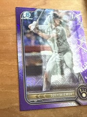 2022 Bowman Chrome – Prospects Joey Wiemer #BCP-207 Purple Refractor /250 (RC)