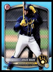 2025 Bowman Draft #BD-196 Jesus Made Sky Blue Border #/499