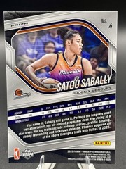 2025 Panini Prizm WNBA #4 Satou Sabally White Seismic Prizms