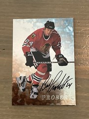 BOB PROBERT-Auto 1998-99 ITG Be A Player #181-Red Wings/Blackhawks-FREE SHIP