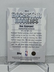 2025-26 Bowman Kon Knueppel Chrome Rockstar Rookies RC #RR-4 Hornets