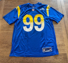 Fanatics Aaron Donald LARGE Los Angeles Rams NFL Home Jersey Football Blue NWT