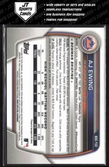 2023 Bowman Draft Sapphire AJ Ewing BDC-152 1st New York Mets