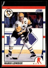 1990-91 Score American #2 Mario Lemieux Hockey Card 1202K