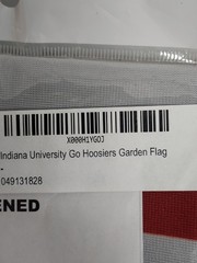 Go Hoosiers! Garden Banner 13&Prime; x 18&Prime; Silk Screen IU Indiana University
