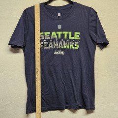 NFL Seattle Seahawks T-Shirt Unisex Size L 14/16 Blue Green Gray 67891