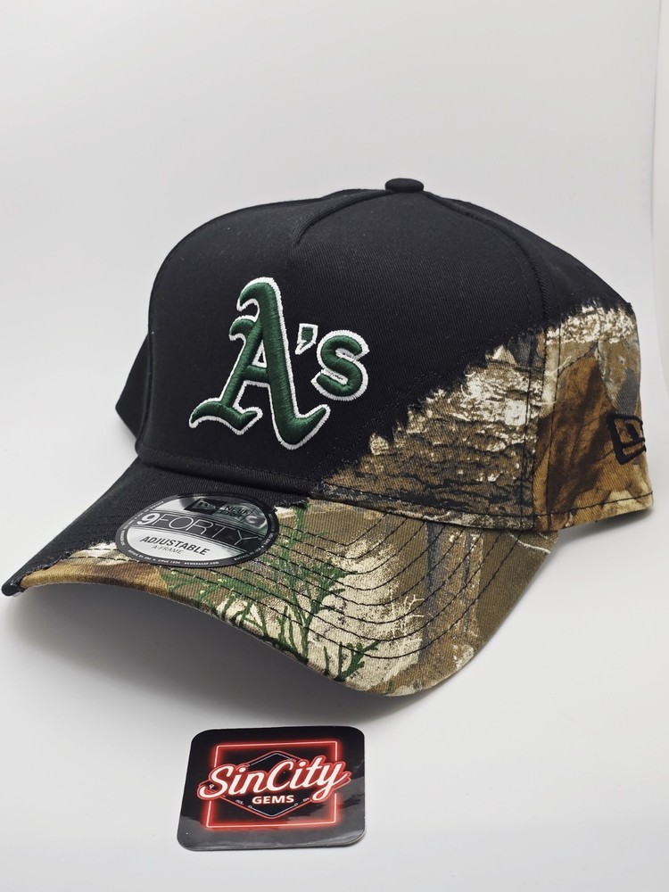NewEra Oakland Athletics A&rsquo;s Realtree Camo Tearaway 9forty A-Frame Snapback Hat