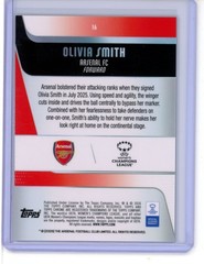 2025-26 TOPPS CHROME UEFA WOMEN&rsquo;S UWCL SAPPHIRE BASE OLIVIA SMITH #16