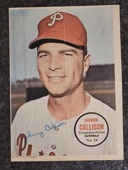 Rare OPC 1967 68 Topps Pin Up Poster John Callison Philadelphia PRINT IN CANADA