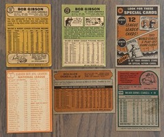 1964 1967 1968 1971 1972 Topps HOF Lot Mays Gibson Koufax Stargell Rich Allen