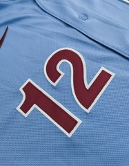 Philadelphia Phillies Blue Throwback Jersey Custom Name and Number Lettering Kit