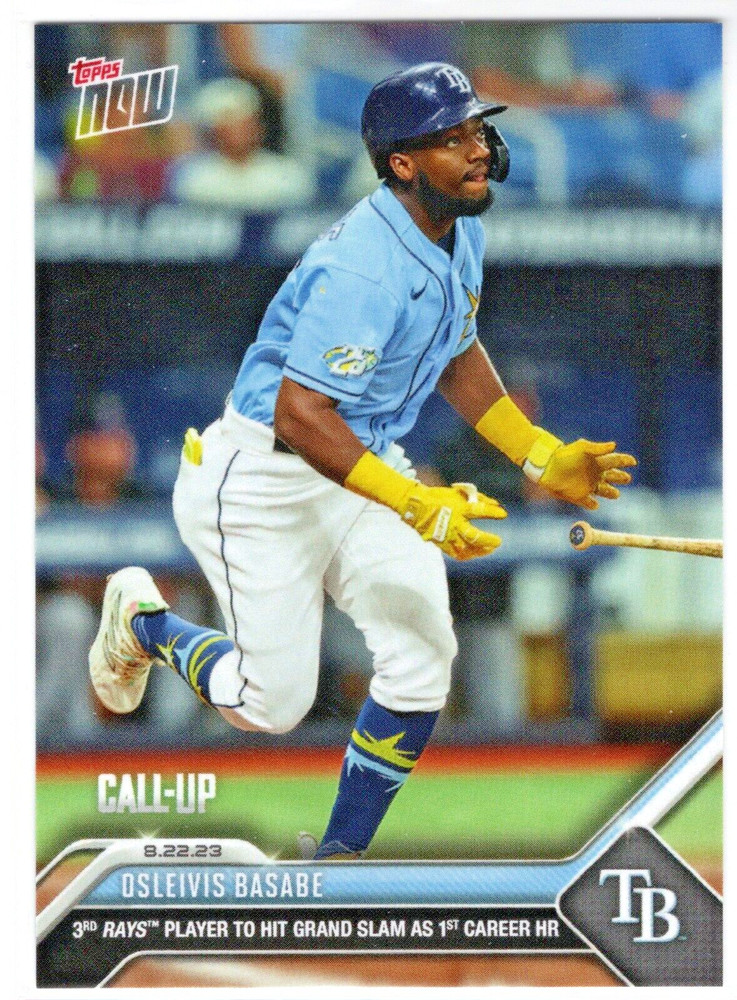 2023 Topps Now 1st Career HR Grand Slam #748 Osleivis Basabe Rays