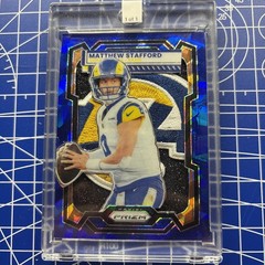 1/1 Custom HANDMADE Matthew Stafford Football Card Rams