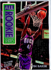 1993-94 Fleer Ultra – All Rookie Series Vin Baker #1 RC Milwaukee Bucks EX