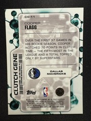 2025-26 Topps Chrome Update Cooper Flagg Rookie Clutch Gene Dallas Mavericks