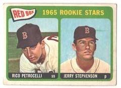 🔥⚾ 1965 Topps #74 Red Sox Rookie Stars Rico Petrocelli / Jerry Stephenson G/VG