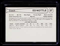 1977 Cramer Tucson Toros #27 Ed Nottle BS24