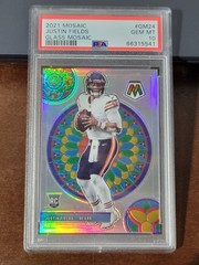 2021 Panini Mosaic Glass Justin Fields Rookie PSA 10 Gem Mint #GM-24 SP Case Hit