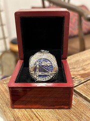 Stephen Curry 2018 Golden State Warriors Championship Ring W Wooden Display Box