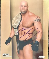 Bill Goldberg WWE WCW NWO Auto’d/Signed 8×10 Glossy Pic AFA Authentication