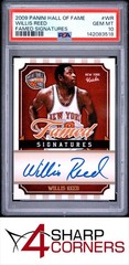 2009 HALL OF FAME FAMED SIGNATURES AUTO #WR WILLIS REED HOF #/499 POP 5 PSA 10