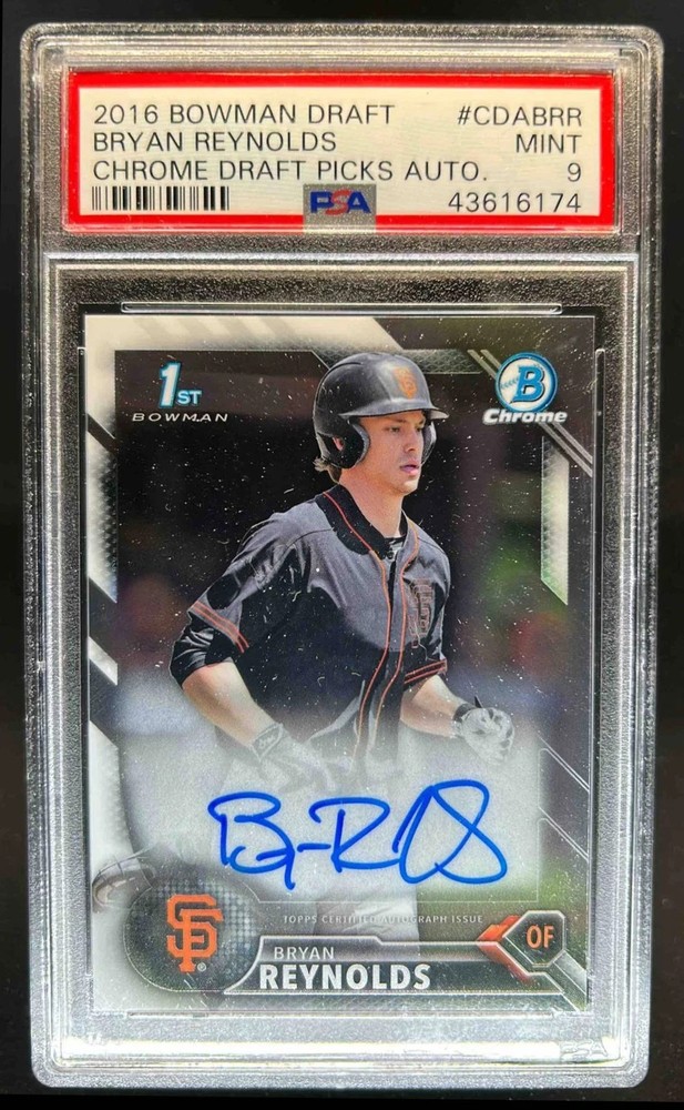 Bryan Reynolds 2016 Bowman Draft Chrome Auto 1st #CDA-BRR PSA 9