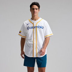 NIKE COLOMBIA World Baseball Classic WBC 2026 WHITE LOOSE FIT BLANCA JERSEY