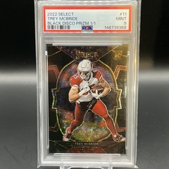 2022 Panini Select Concourse Black Disco 1/1 #11 TREY MCBRIDE PSA 9 ONE OF ONE