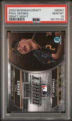 2023 Bowman Draft Bowman Draft Night Paul Skenes #BDN7 PSA 10 1st Chrome Pirates
