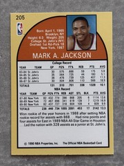 1990-1991 NBA Hoops Mark Jackson Knicks Card #205 w/ Menendez Brothers Courtside