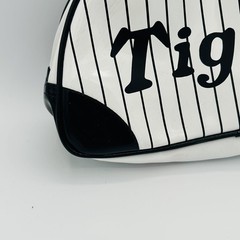 Hanshin Tigers Purse One Size White Black Pinstripe Japan NPB Baseball Bag