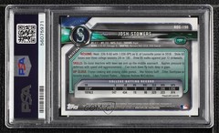 2018 Bowman Draft Chrome Orange Refractor 5/25 Josh Stowers #BDC-190 PSA 8 0q21